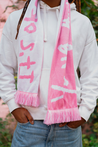 Jeangu Macrooy - Young, Awkward & Lonely Theater Tour Scarf White and Pink