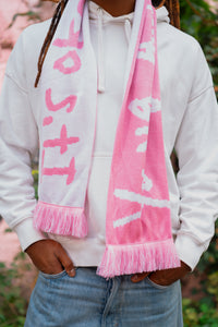 Jeangu Macrooy - Young, Awkward & Lonely Theater Tour Scarf White and Pink