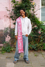 Load image into Gallery viewer, Jeangu Macrooy - Young, Awkward &amp; Lonely Theater Tour Scarf White and Pink